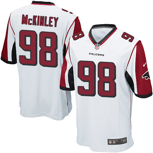 Nike Falcons #98 Takkarist McKinley White Youth Stitched NFL Elite Jersey - Click Image to Close